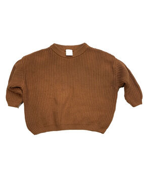 Sova Baby Ribbed Knit Pullover Sweater Rust Brown 6-12 Months Unisex